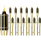 Matney refillable outdoor metal torches